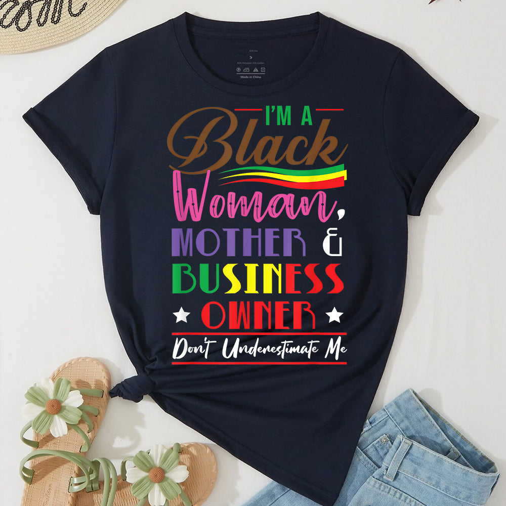 Black Woman Mother Business Owner DTF Transfer