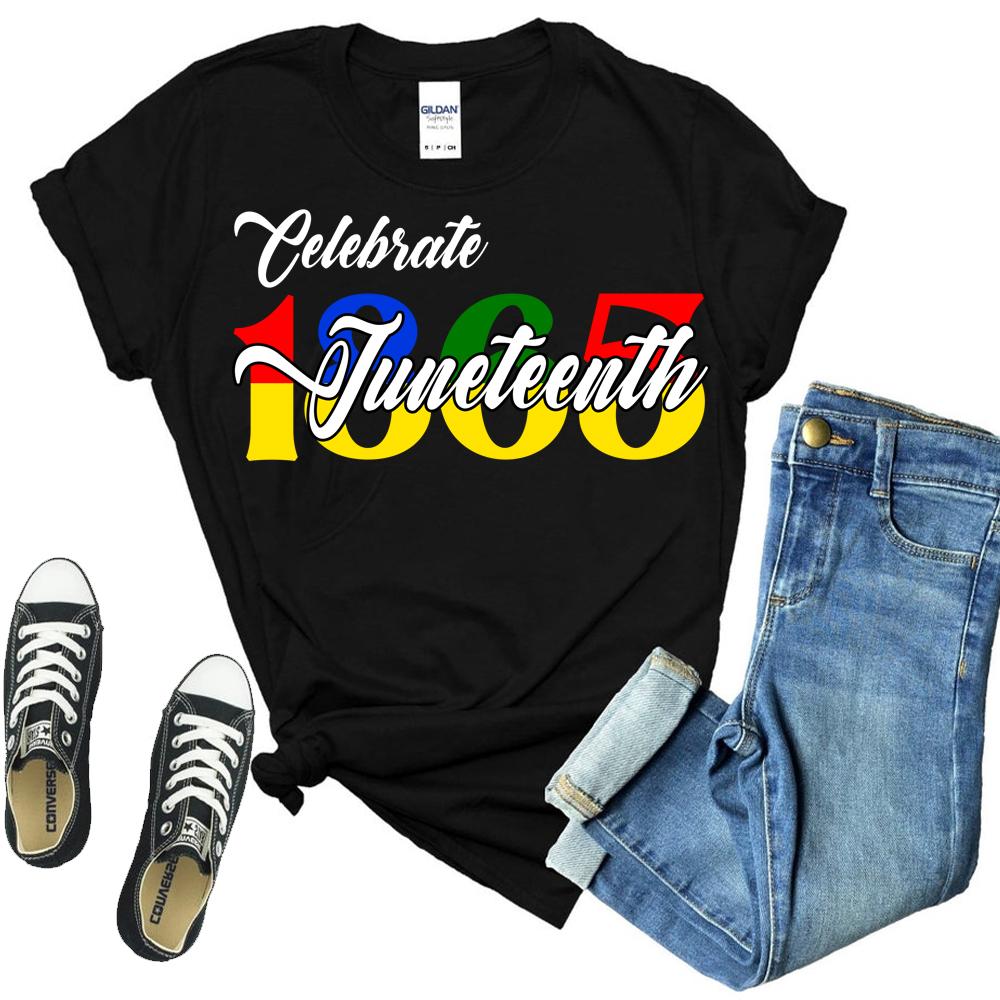 Celebrate Juneteenth DTF Transfer - white