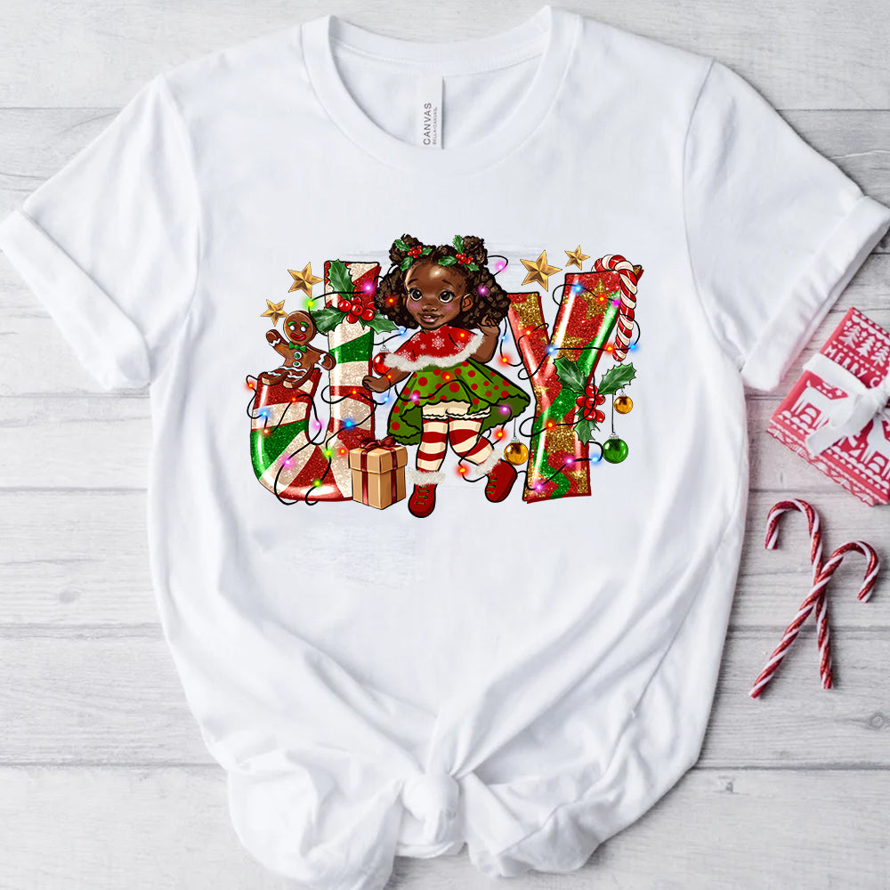 Christmas Joy Little Girl DTF Transfer