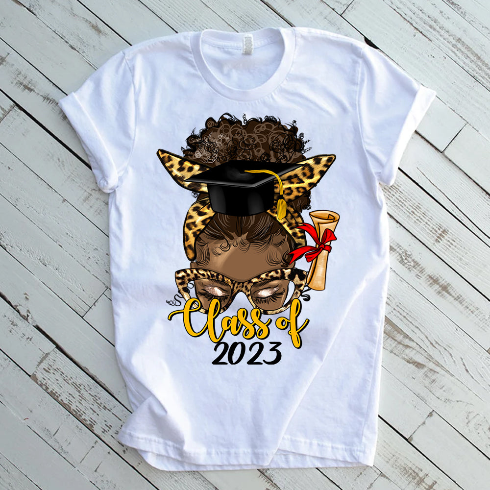 Class of 2023 Afro Bun DTF Transfers