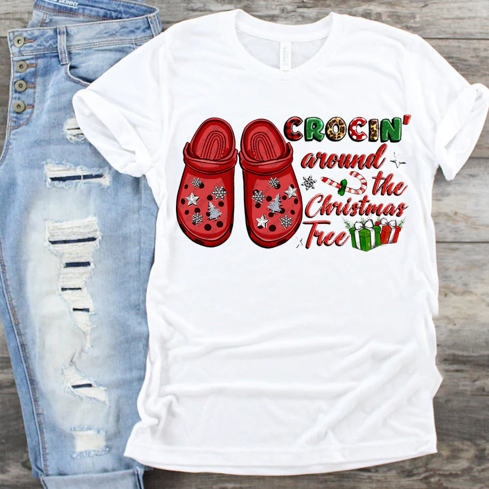 Crocin Around Christmas Tree DTF Transfer