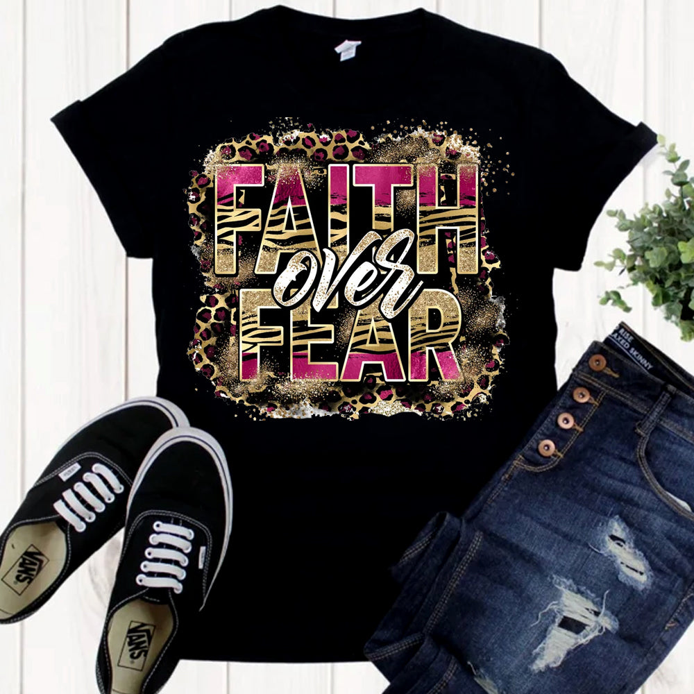 Faith Over Fear Stripes DTF Transfer