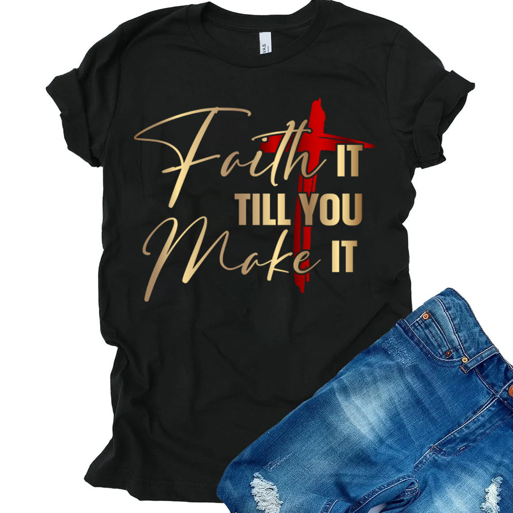 Faith It Till You Make It DTF Transfer-gold
