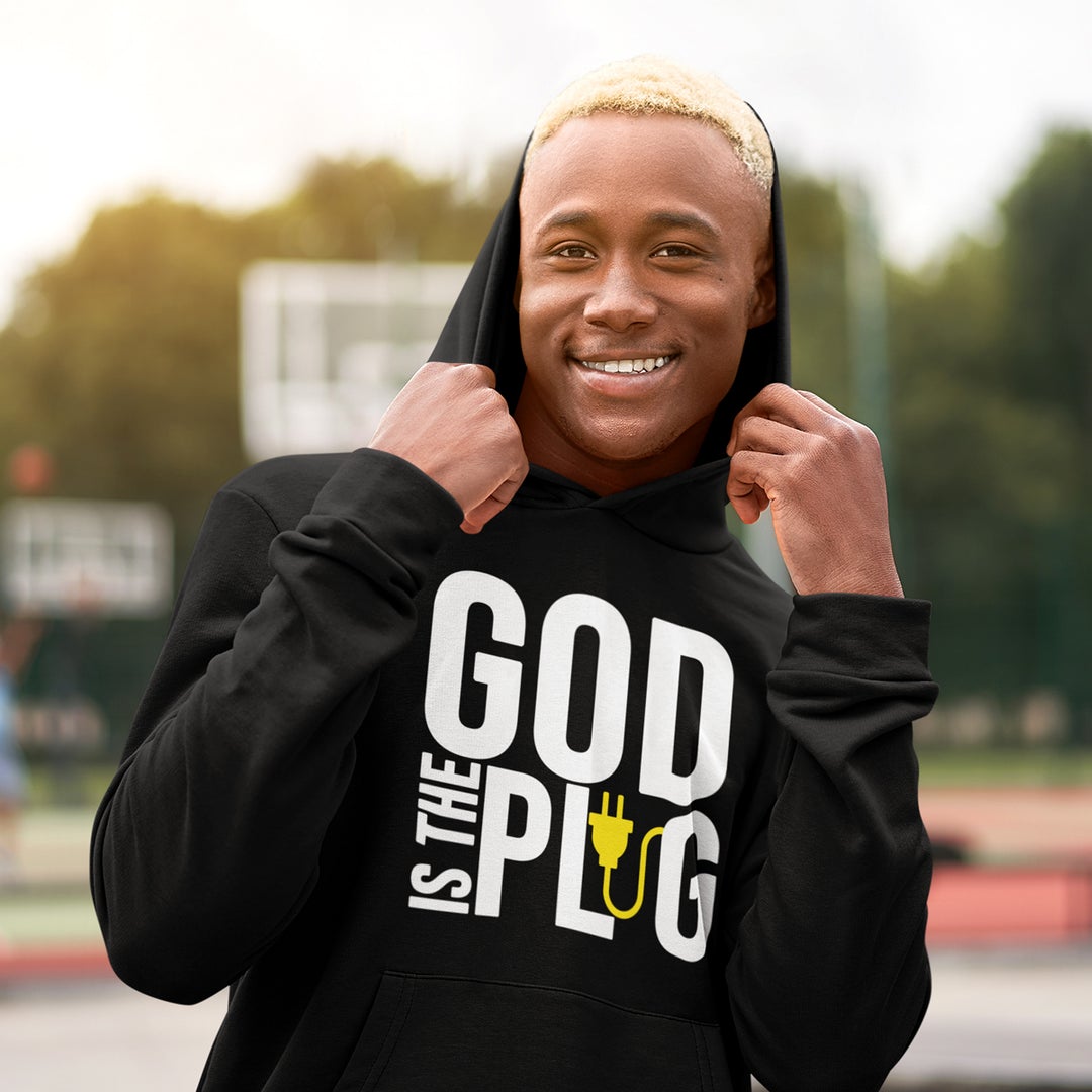 God Is the Plug DTF Transfer - white