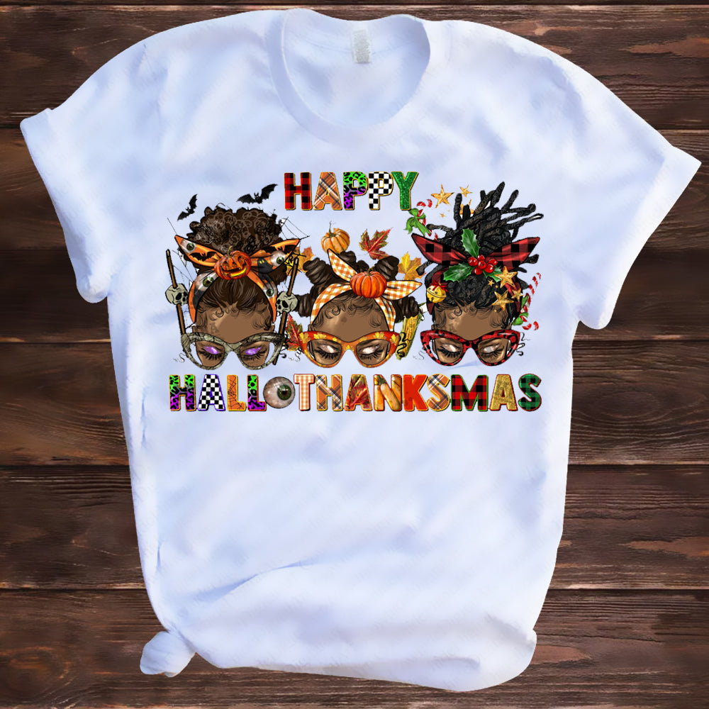 Happy HalloThanksMas DTF Transfer