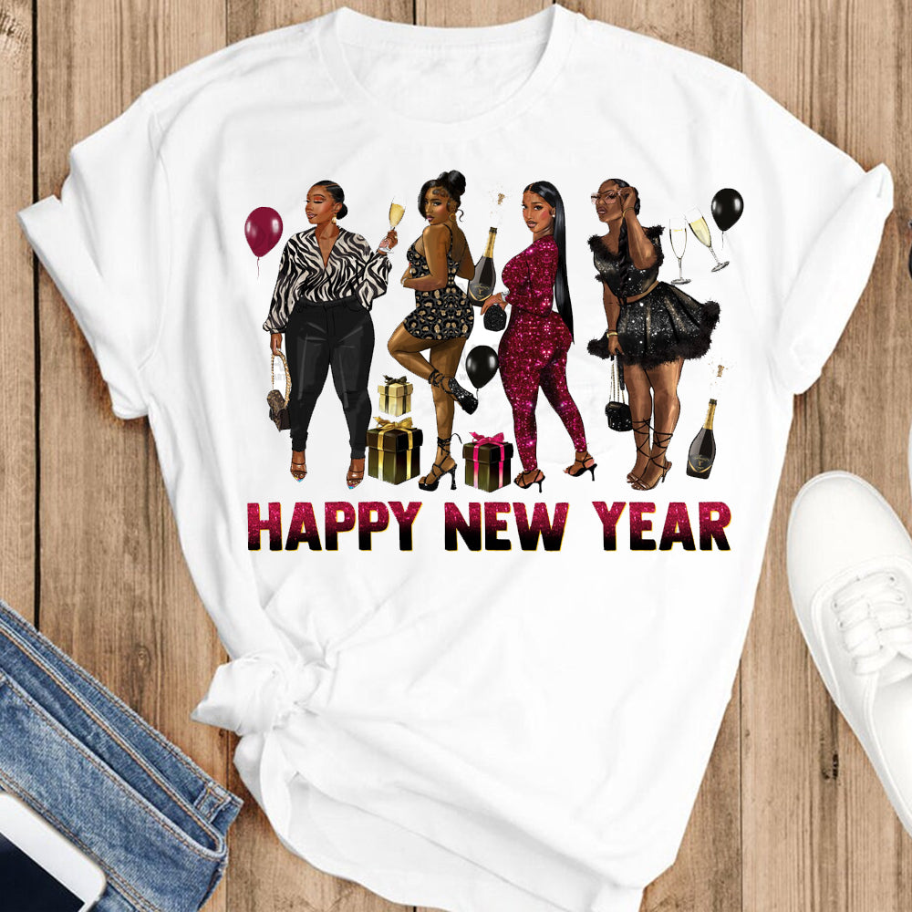 Happy New Year Sistas DTF Transfer