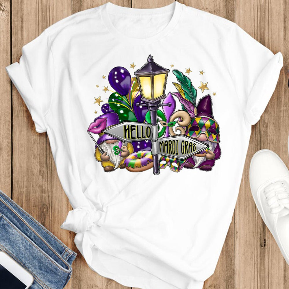 mardi gras t shirt transfers