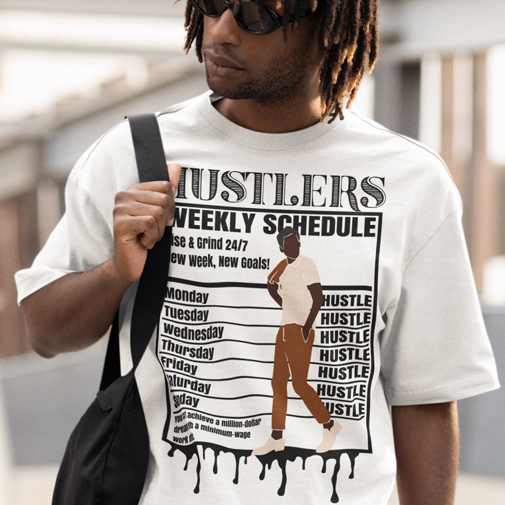 Hustlers Weekly Schedule DTF Transfer - man2