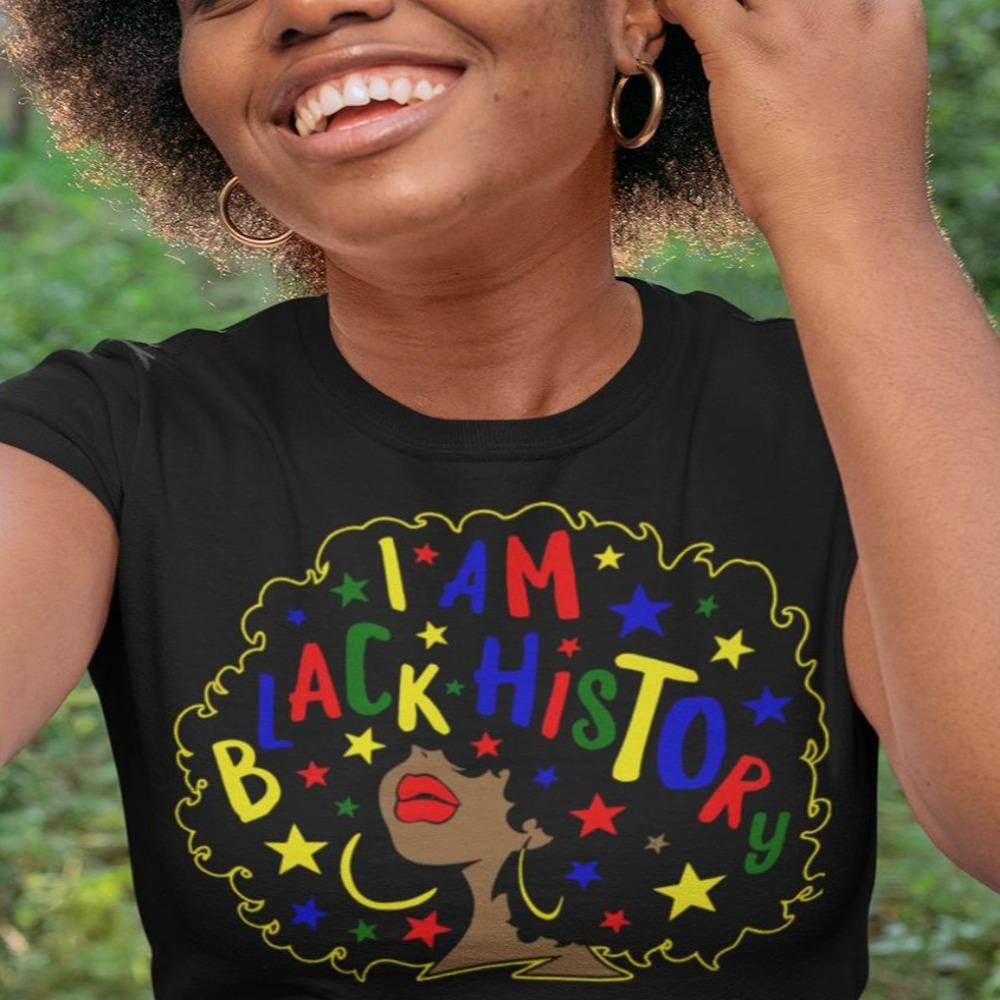 I Am Black History Fro DTF Transfer