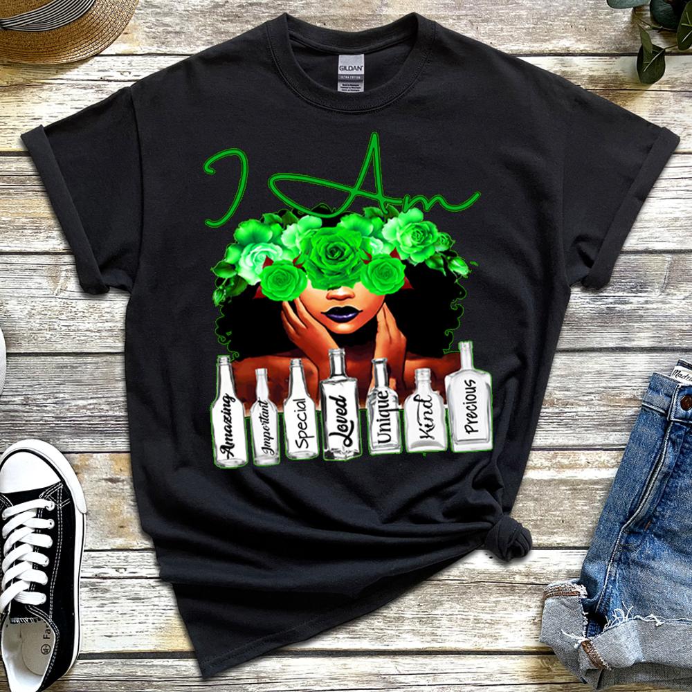 I Am DTF Transfer - green