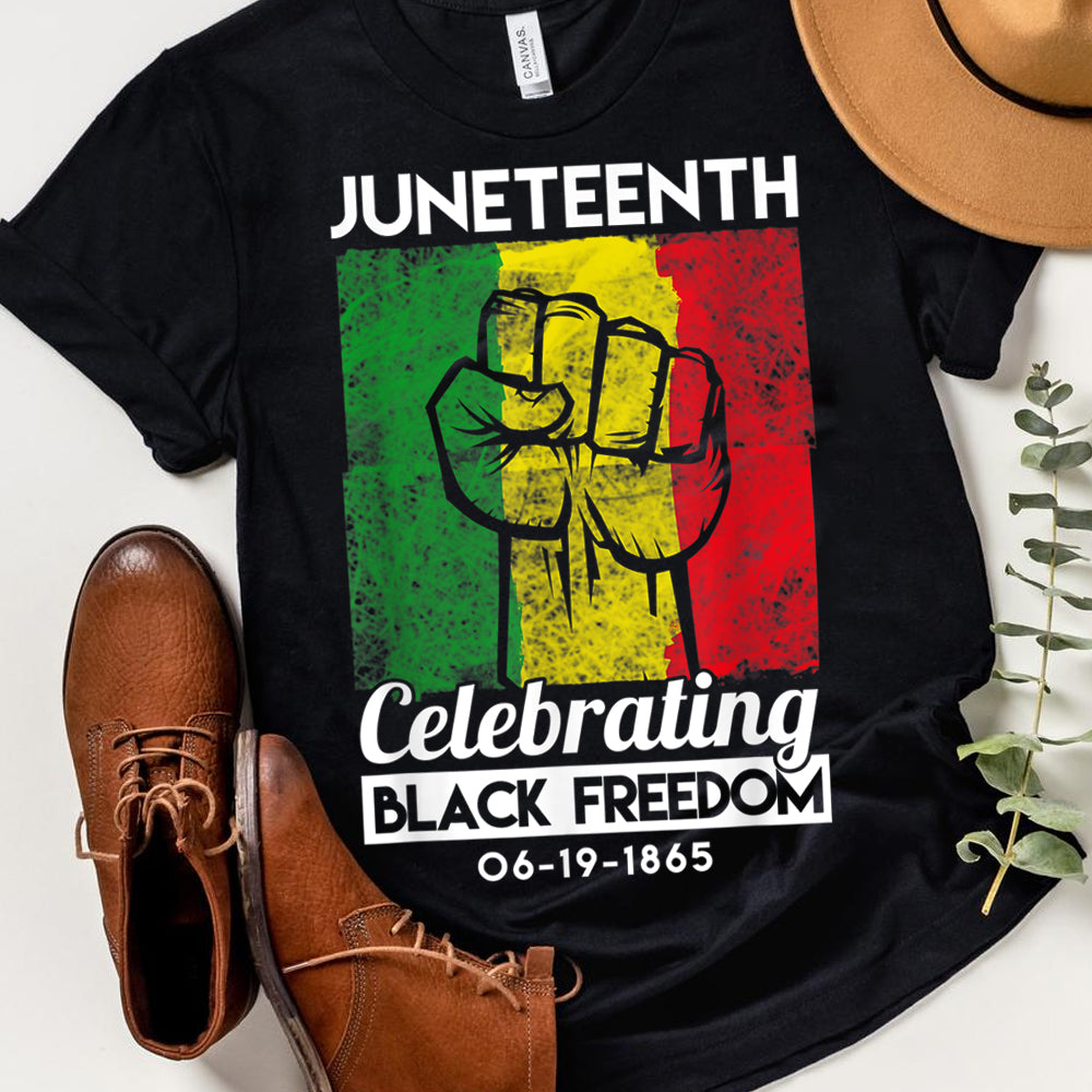 Black Freedom Big Fist DTF Transfer