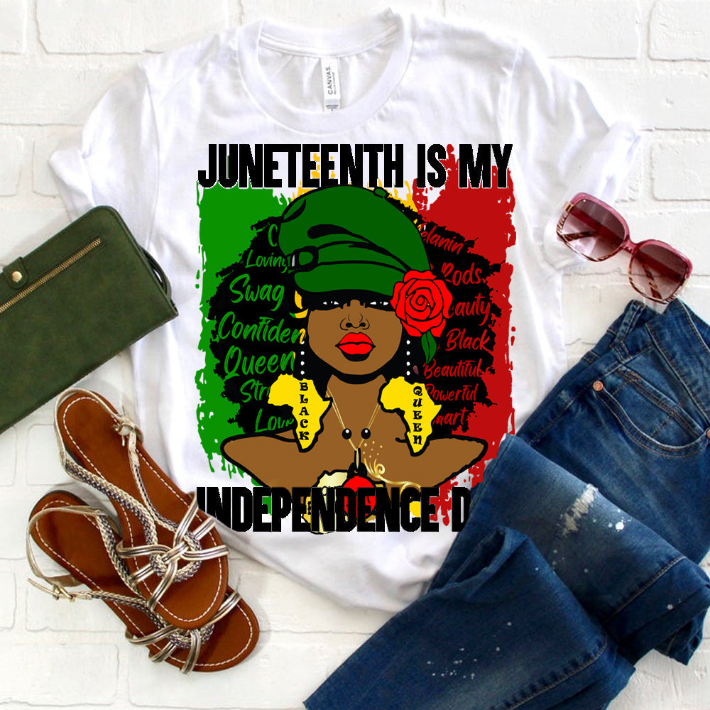 Juneteenth FroSista DTF Transfer - black