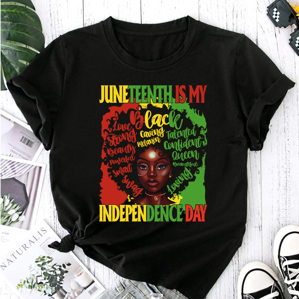 Juneteenth Independence Girl DTF Transfer