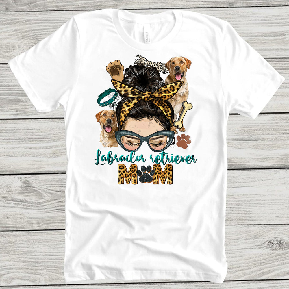 Labrador Retriever Mom Brunette DTF Transfer