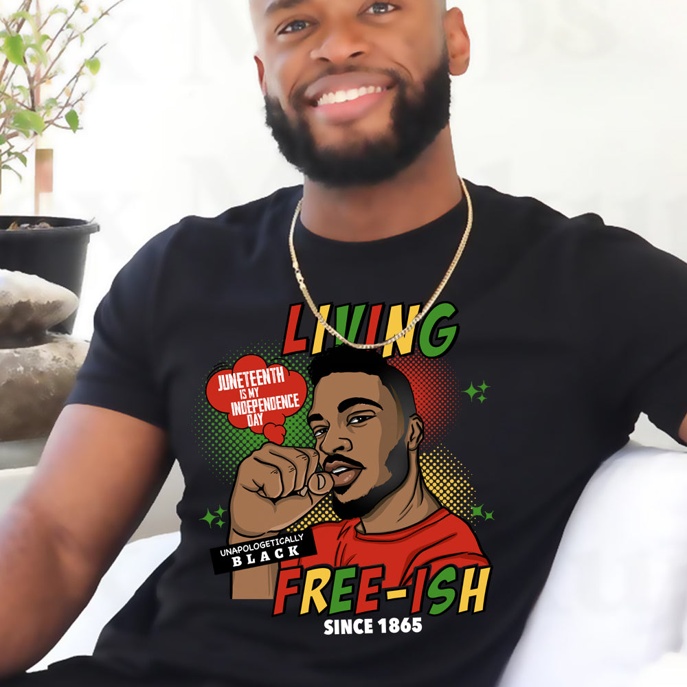 Living Freeish Guy DTF Transfer