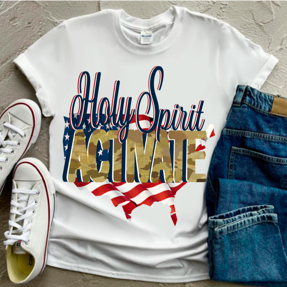 Holy Spirit USA DTF Transfer