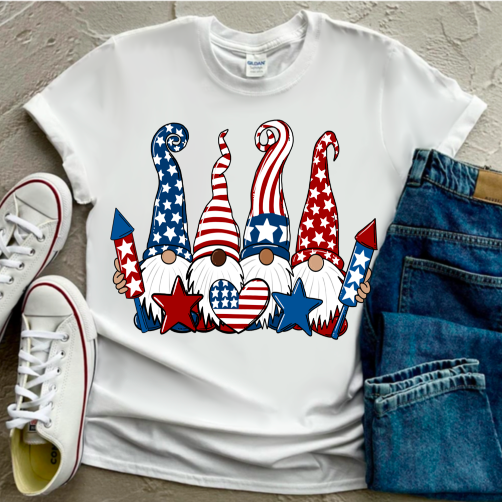 July 4th Gnomes DTF Transfer