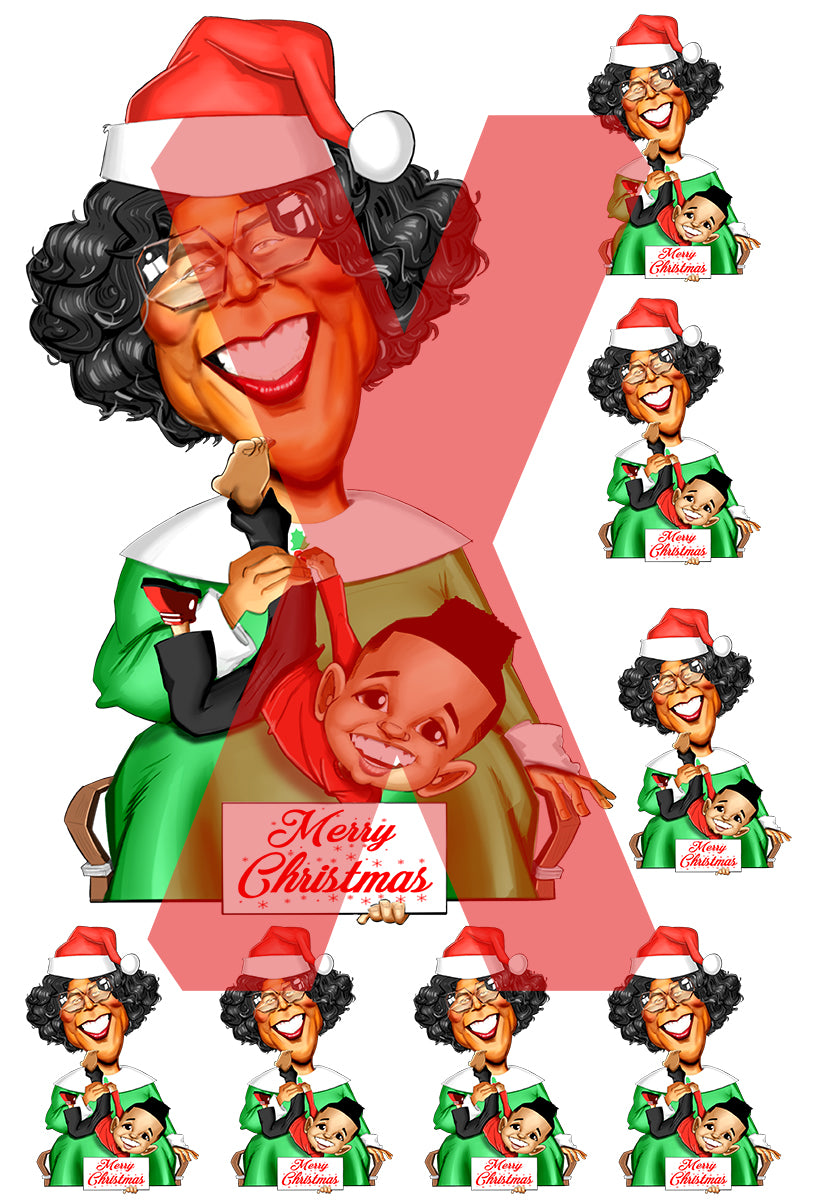 Madea Xmas DTF Transfer