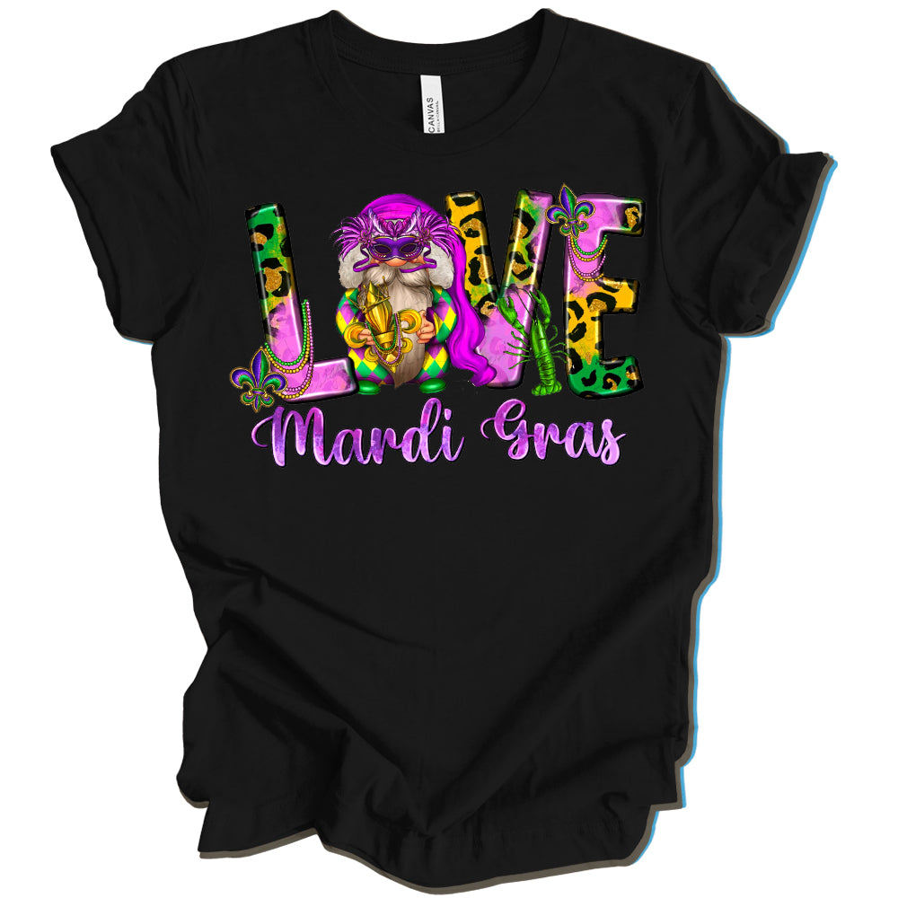 Love Mardi Gras Gnome DTF Transfer