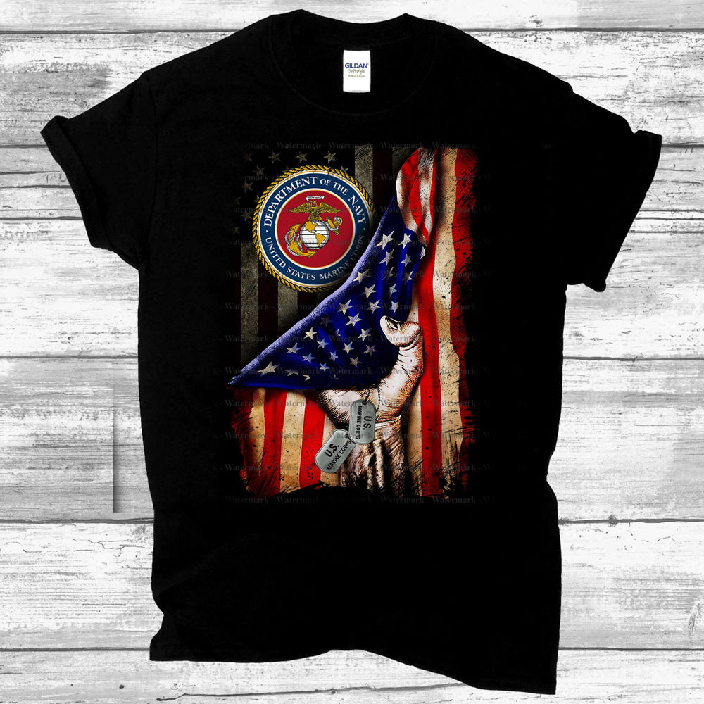 Marines Military Flag DTF Transfer