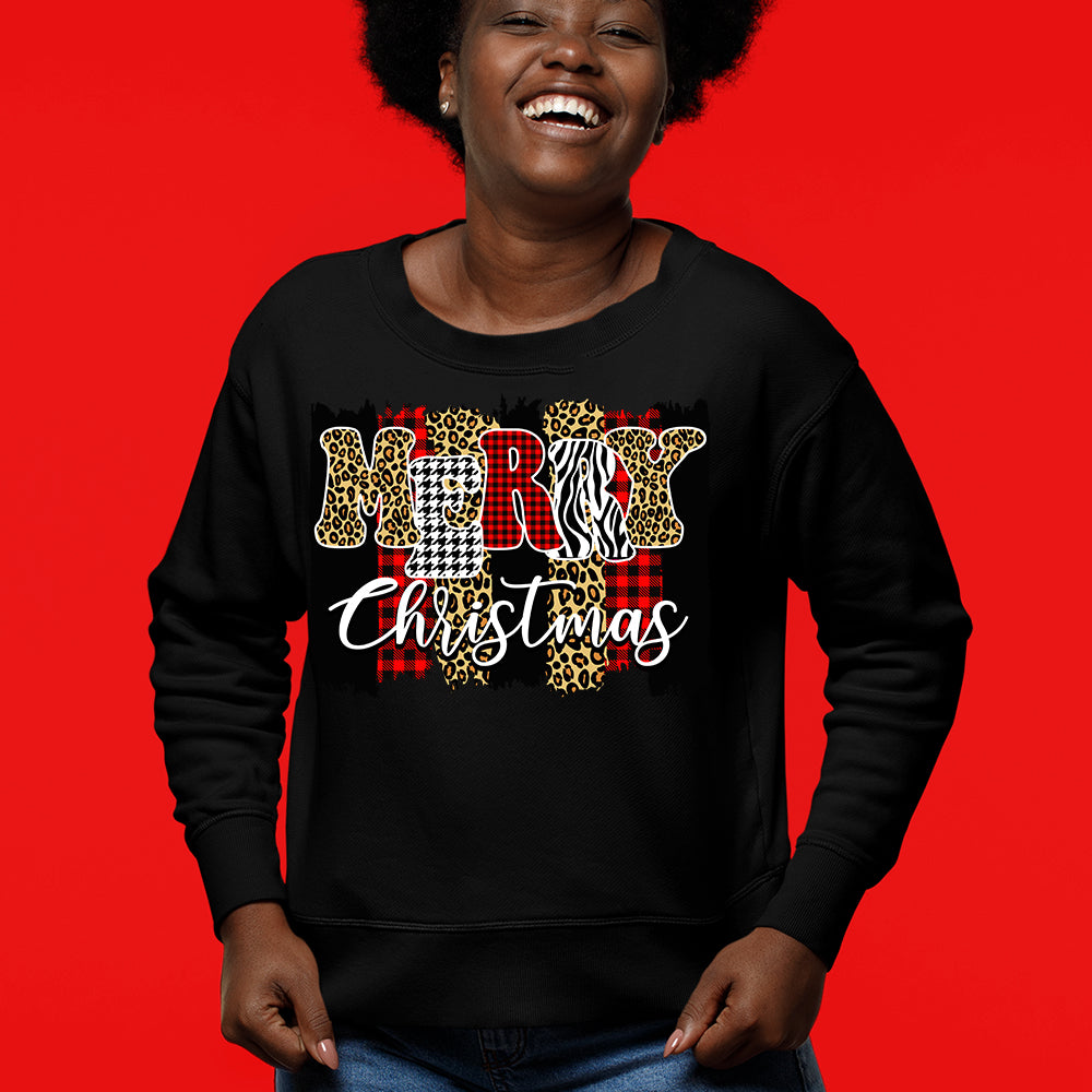 Merry Christmas Plaid DTF Transfer