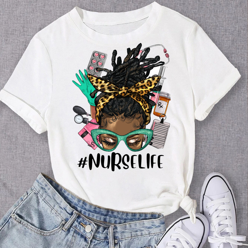 #NurseLife Locs DTF Transfer