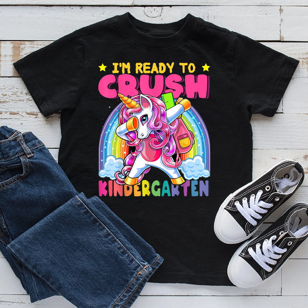 Ready to Crush Kindergarten Unicorn DTF Transfer
