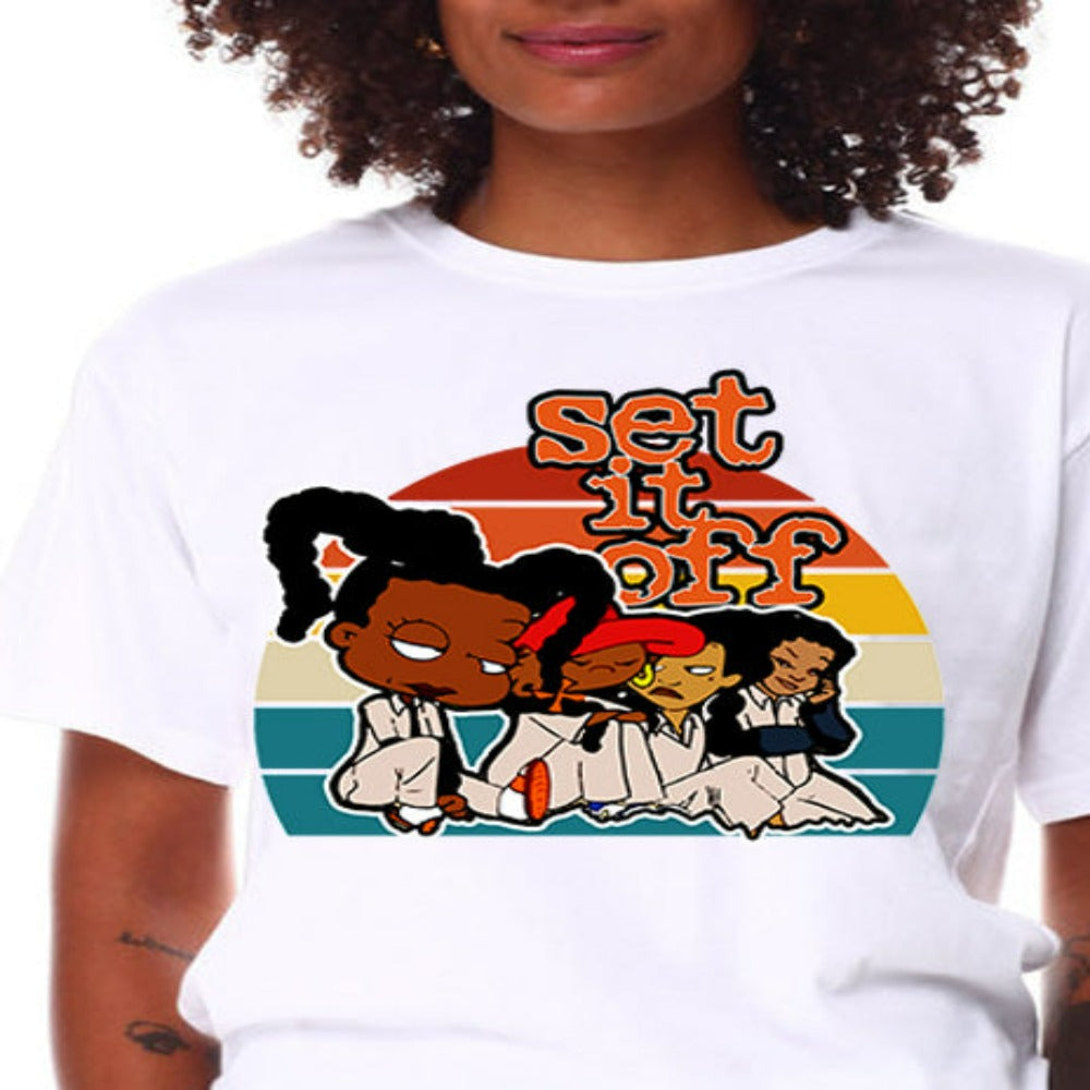 Set It Off Toons Retro DTF Transfer