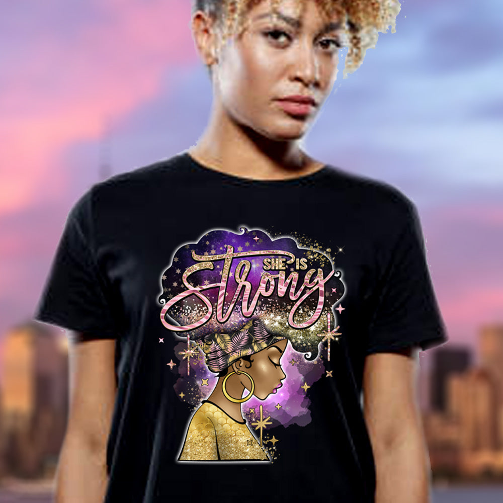 She is Strong DTF Transfer - purple