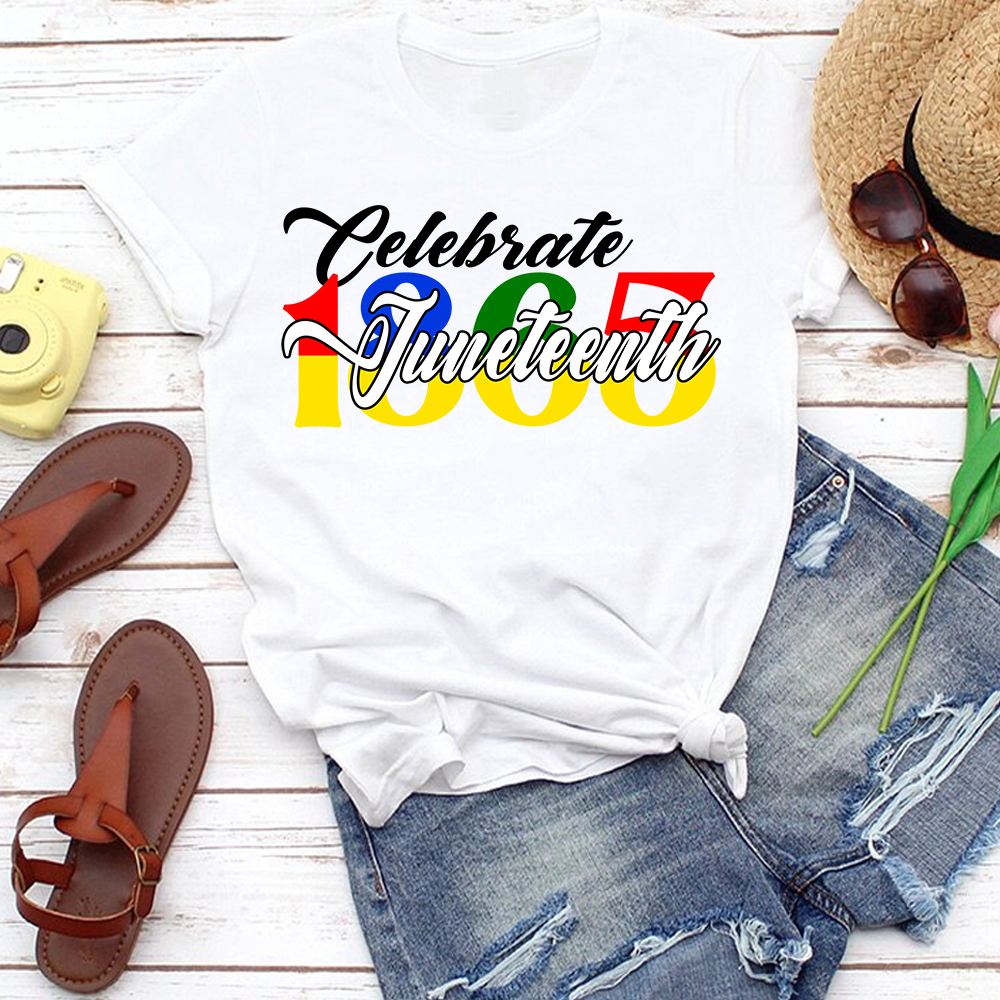 Celebrate Juneteenth DTF Transfer - black