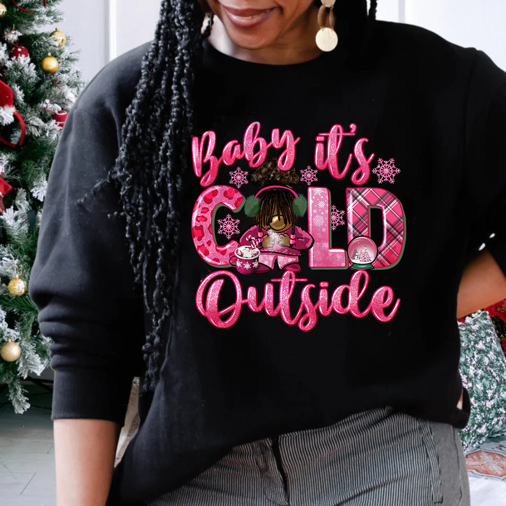 Cold Outside Gnomie DTF Transfer