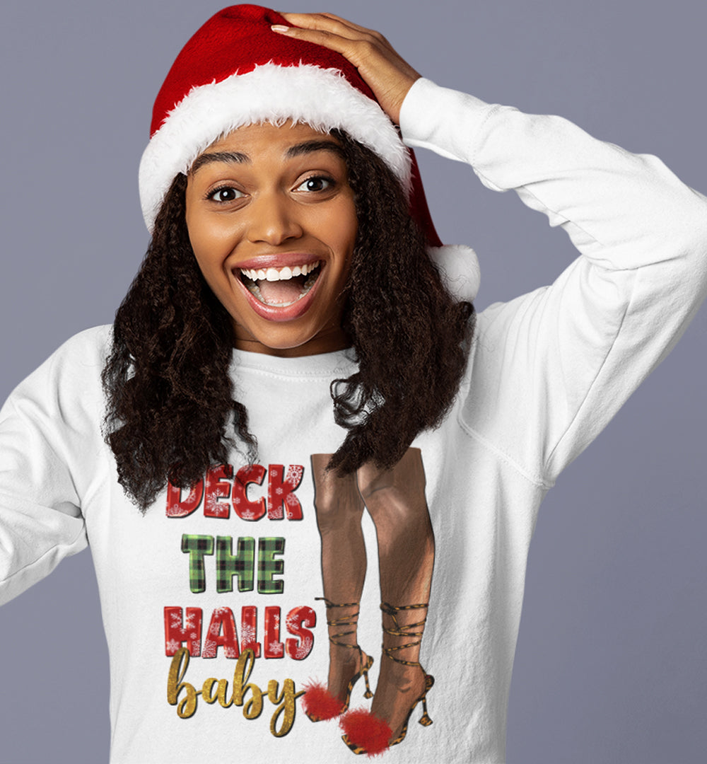 Deck the Halls Baby DTF Transfer