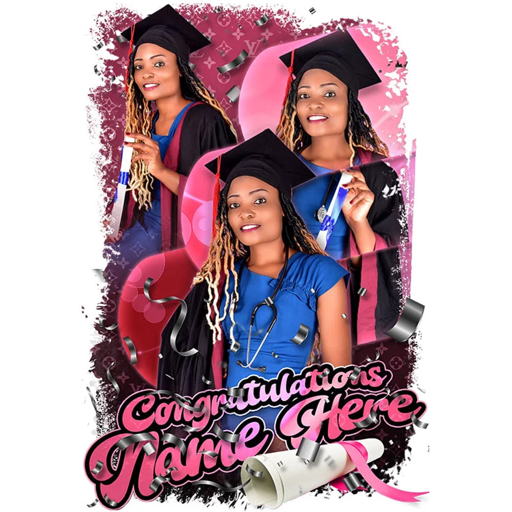 Custom Graduation Transfers Template #3