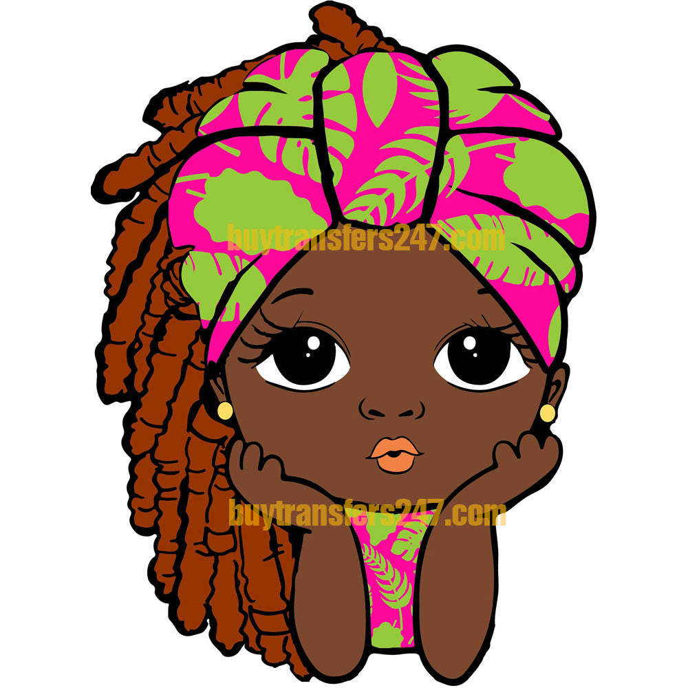 Little Princess with Locs DTF Transfer