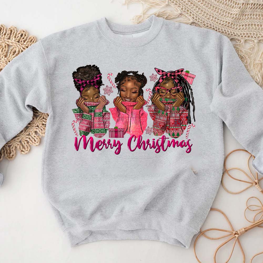 Winter Girls Pink DTF Transfer