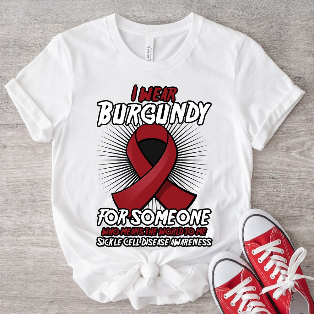 I Wear Burgundy DTF Transfer