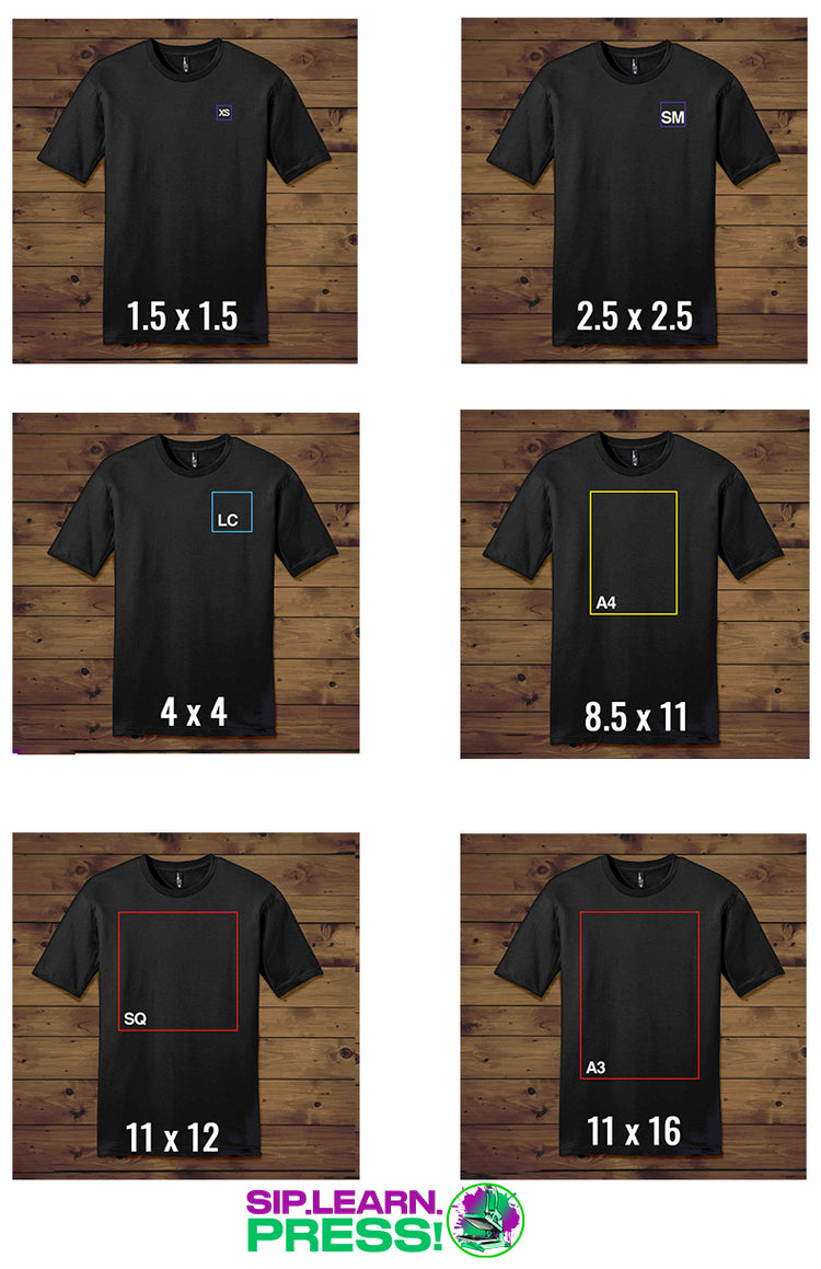 How to Determine Your TShirt Transfer Size – dtftransfers247