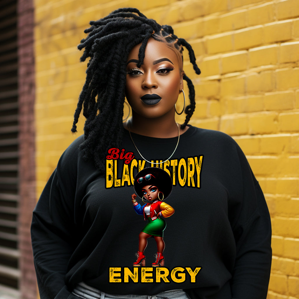 Big Black History Energy DTF Transfer