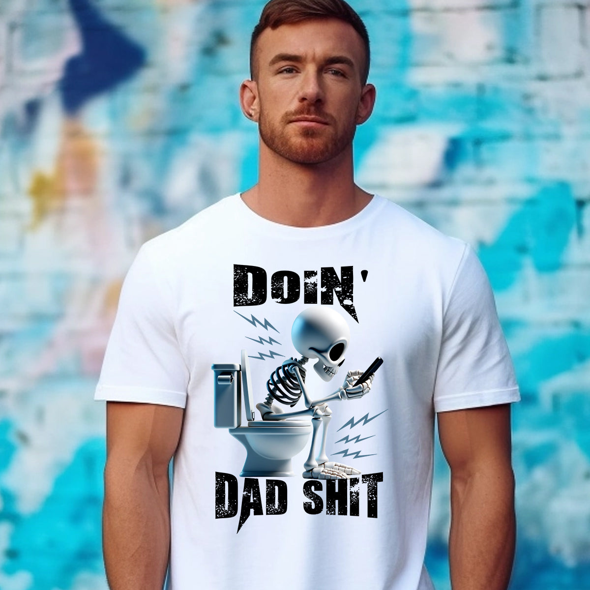 Doing Dad Shit Skull DTF Transfer