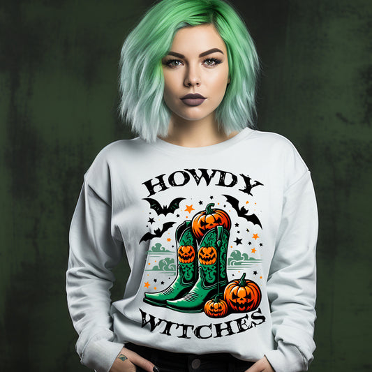 Howdy Witches DTF Transfers Black