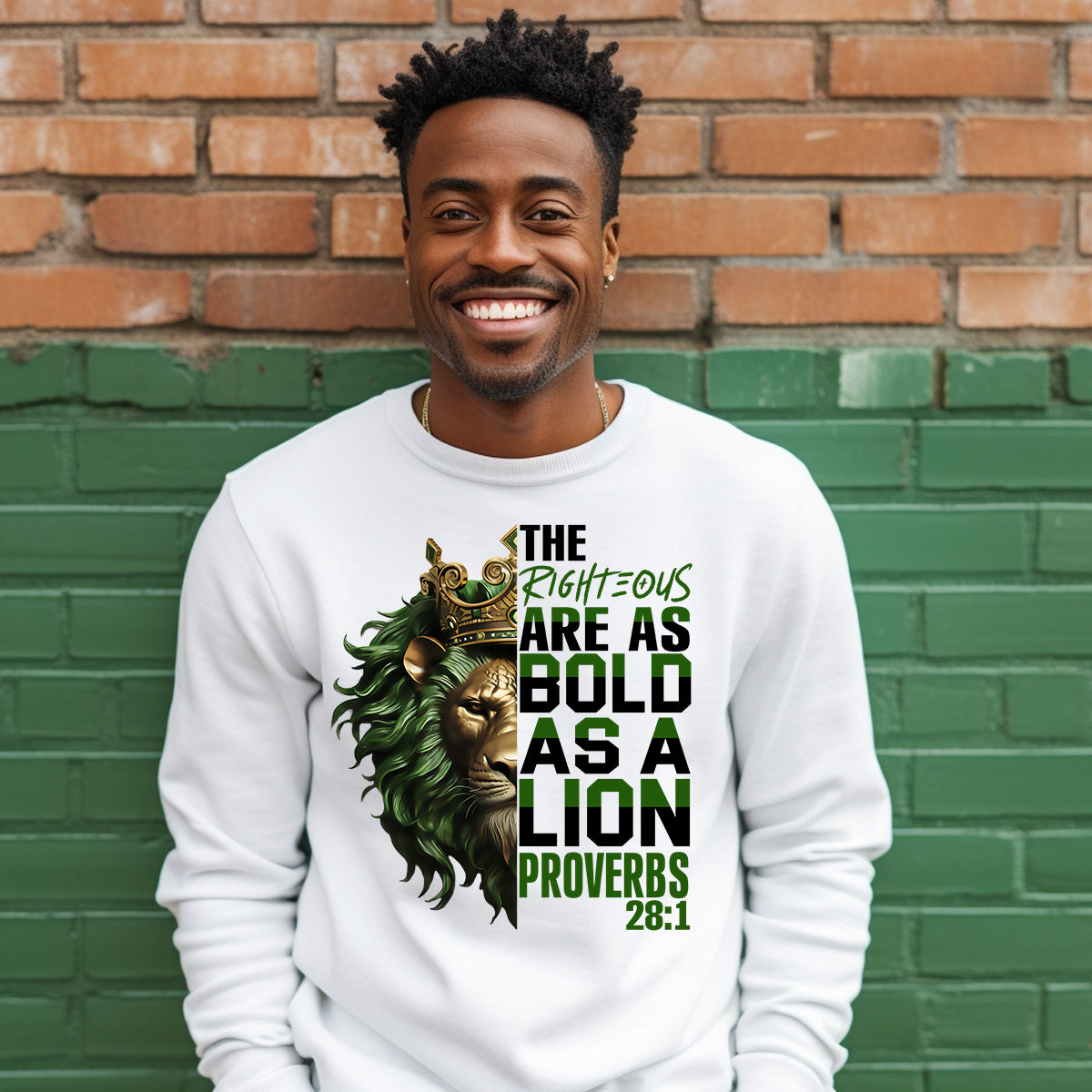 Bold Lion Proverbs DTF Transfer - green – dtftransfers247