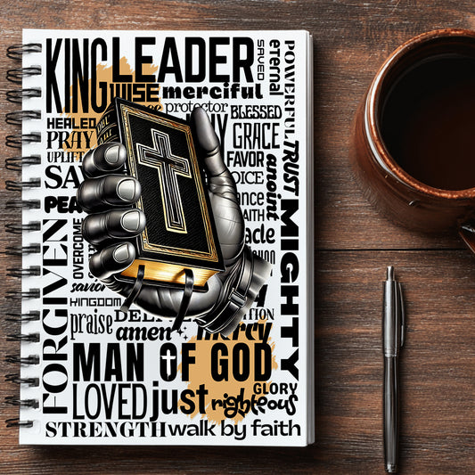 Man of God Hand Journal UV DTF Stickers