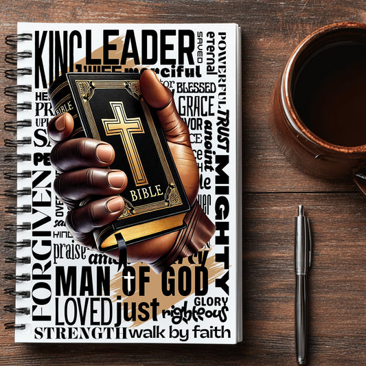 Man of God Hand Journal UV DTF Stickers