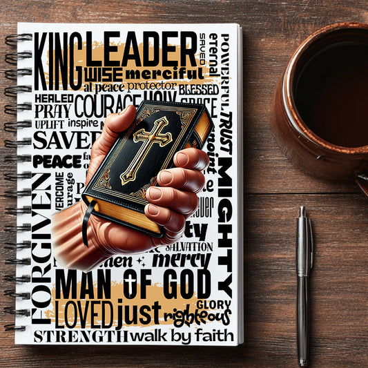 Man of God Hand Journal UV DTF Stickers