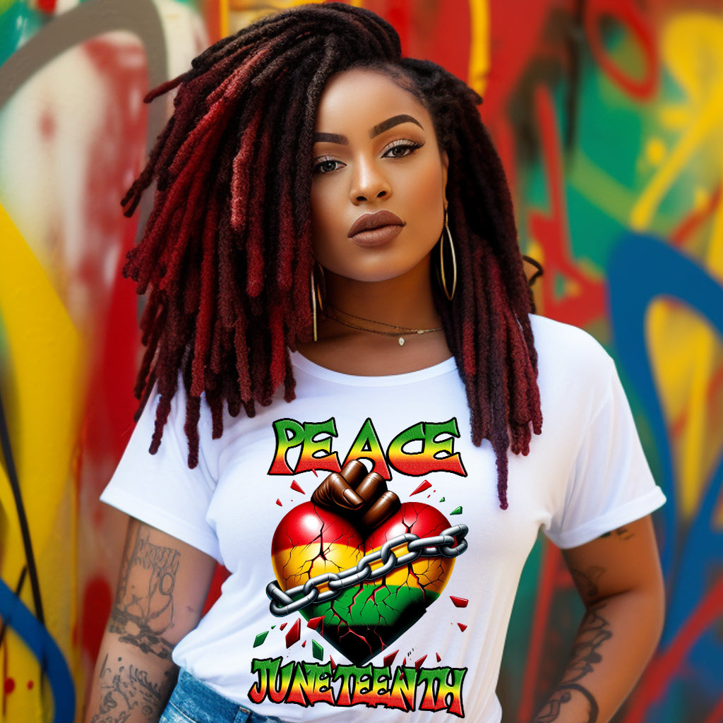 Peace Love Juneteenth DTF Transfer – dtftransfers247