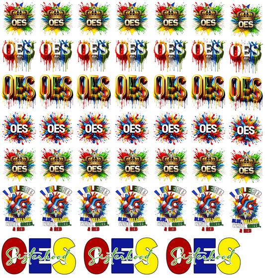 OES UV DTF Stickers - 22.8x24 Gang Sheet