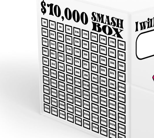 10K Mark Offs Only Smash Box UV DTF Stickers - 22 x24