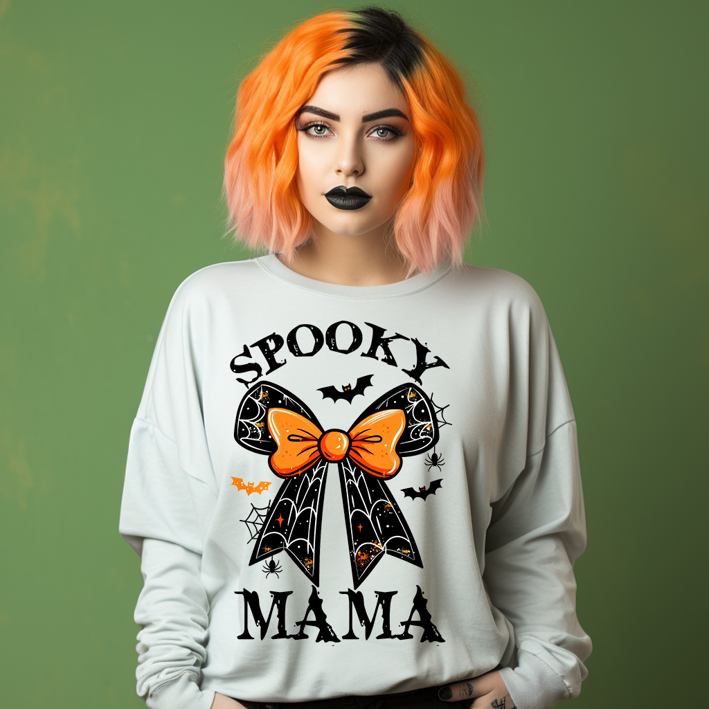 Spooky Mama Coquette Bow DTF Transfers