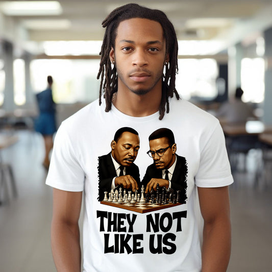 They Not Like Us Checkers DTF Transfer