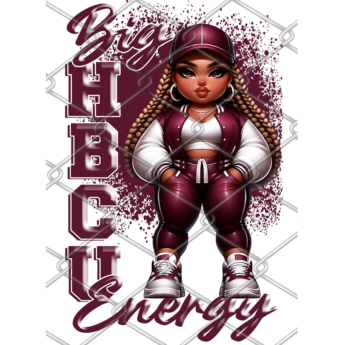 Big HBCU Energy Alabama AM DTF Transfer-22x84